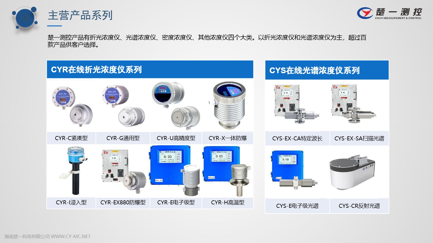 楚一測控根據不同測量介質與工況研發(fā)了超百種產品